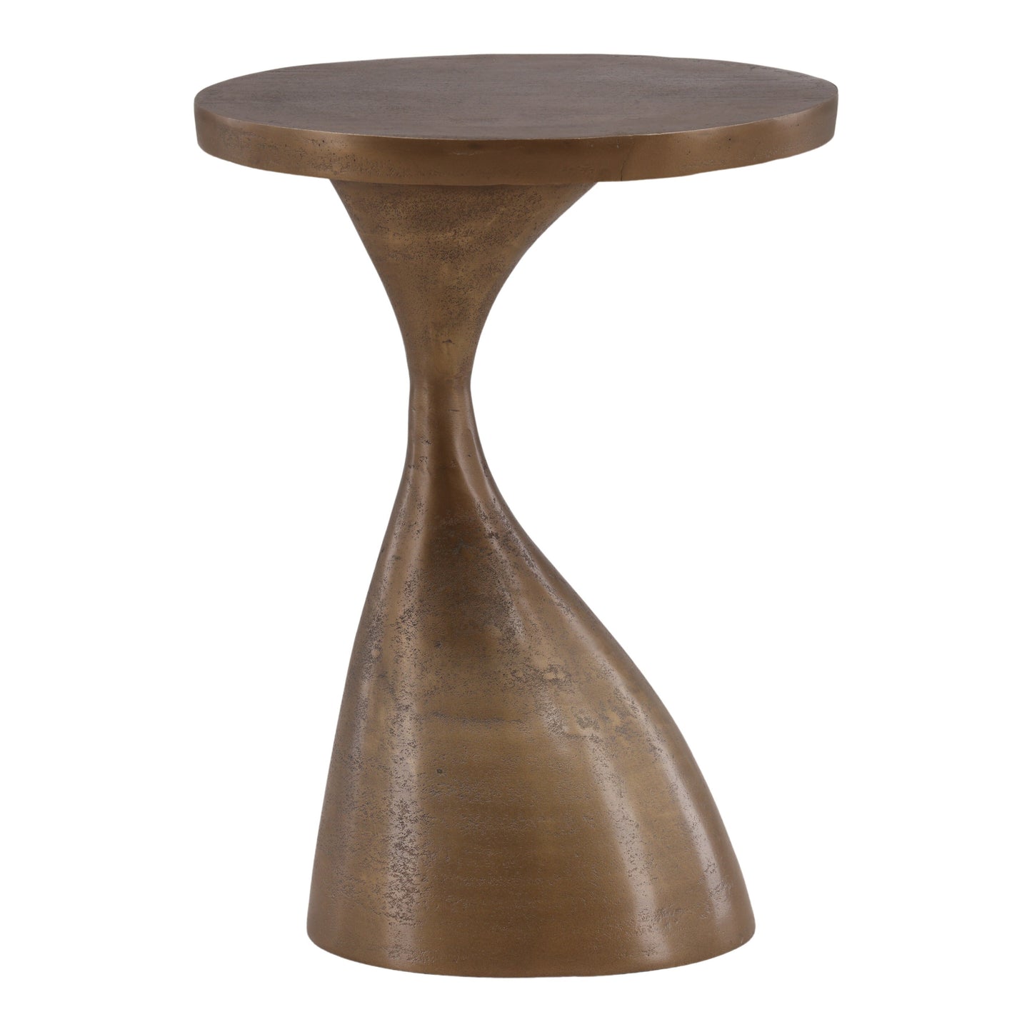 Norwood Side Table Antique Brass