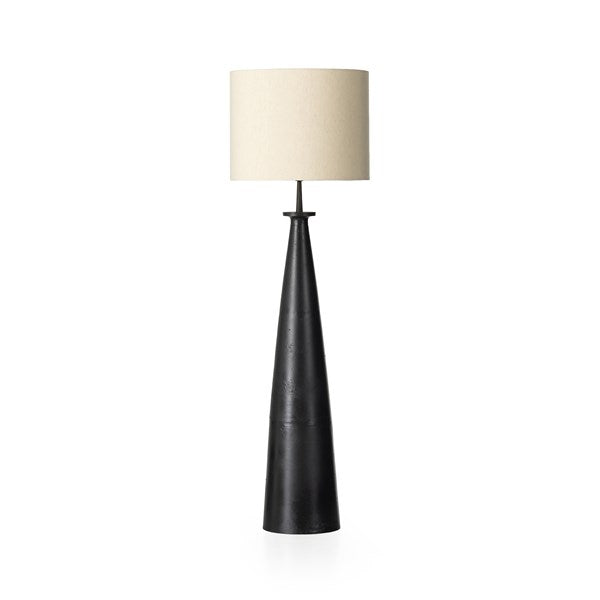 Idric Floor Lamp - Matte Black Cast Aluminum