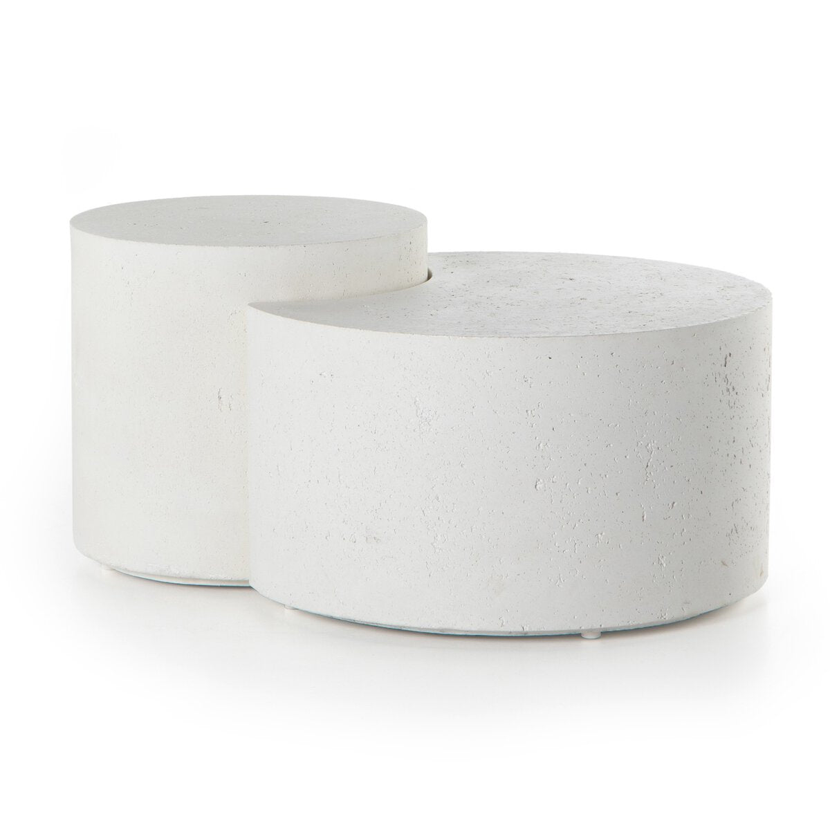 Magnus Nesting Coffee Table - Textured White