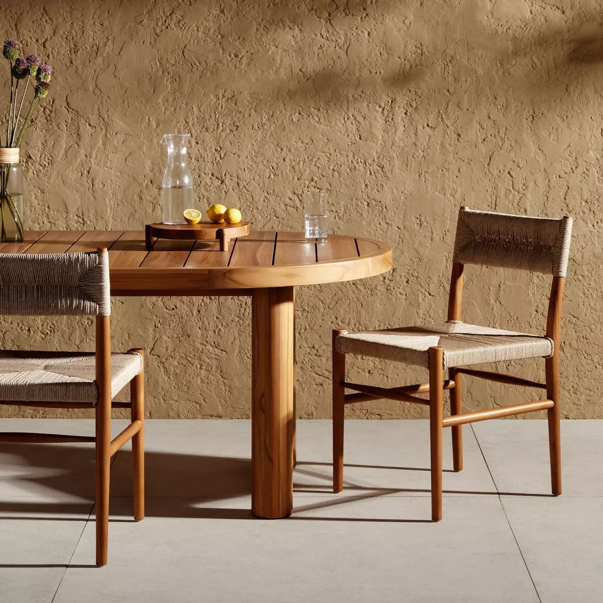 Leofwin Outdoor Dining Chair - Vintage White