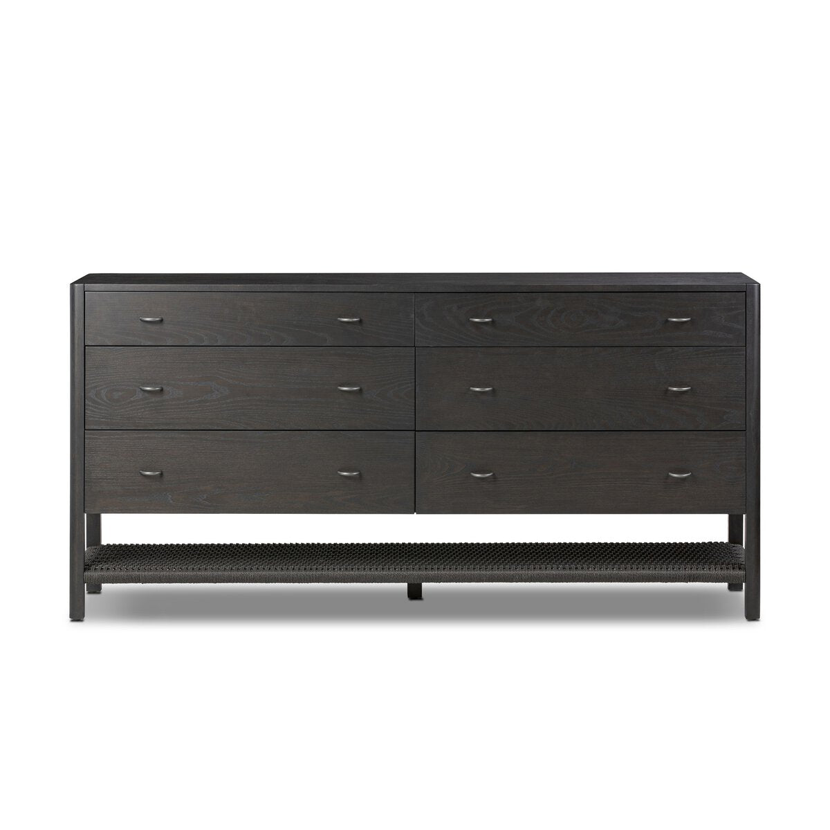Zephric 6 Drawer Dresser - Smoked Black Ash Veneer