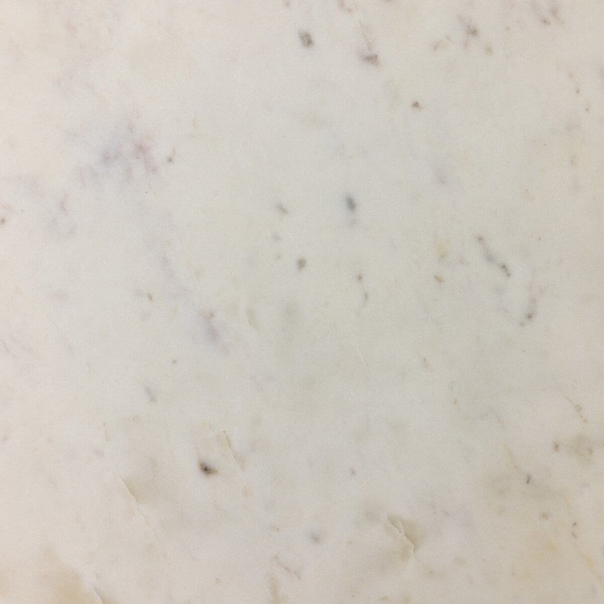 Norbert End Table - Polished White Marble