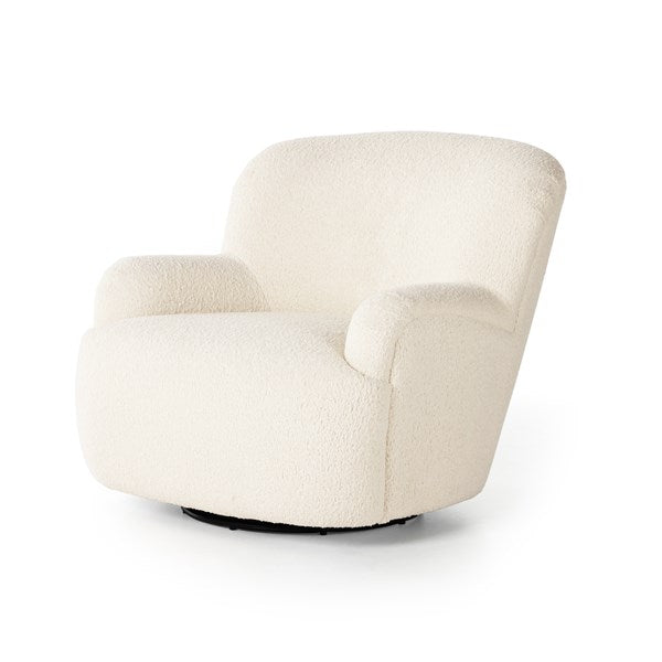 Kendric Swivel Chair - Sheepskin Camel