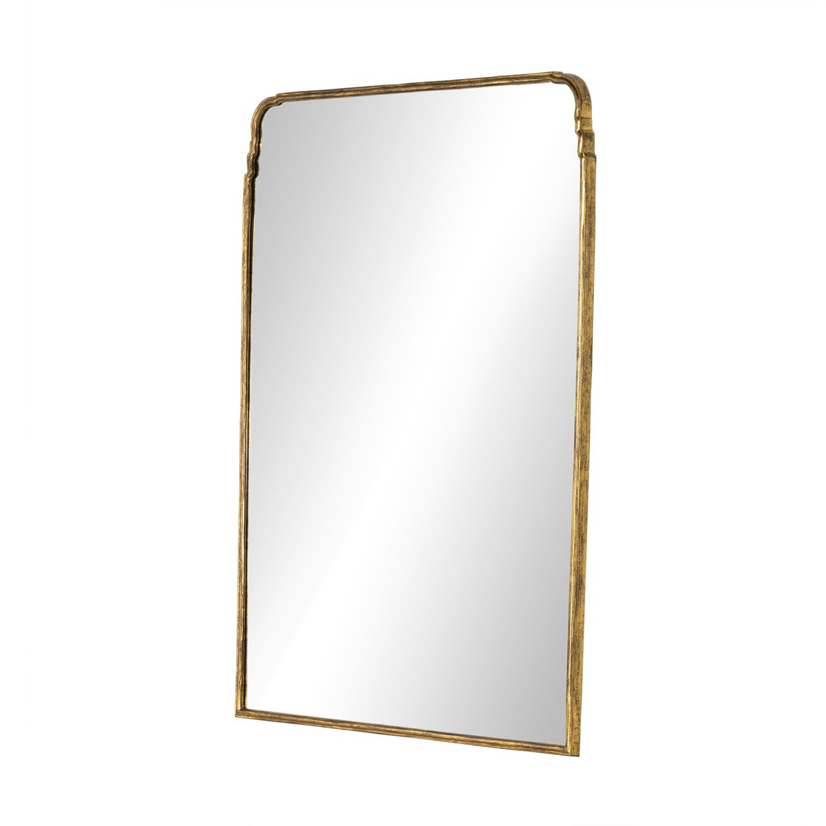 Lindric Grand Floor Mirror - Antiqued Gold Leaf