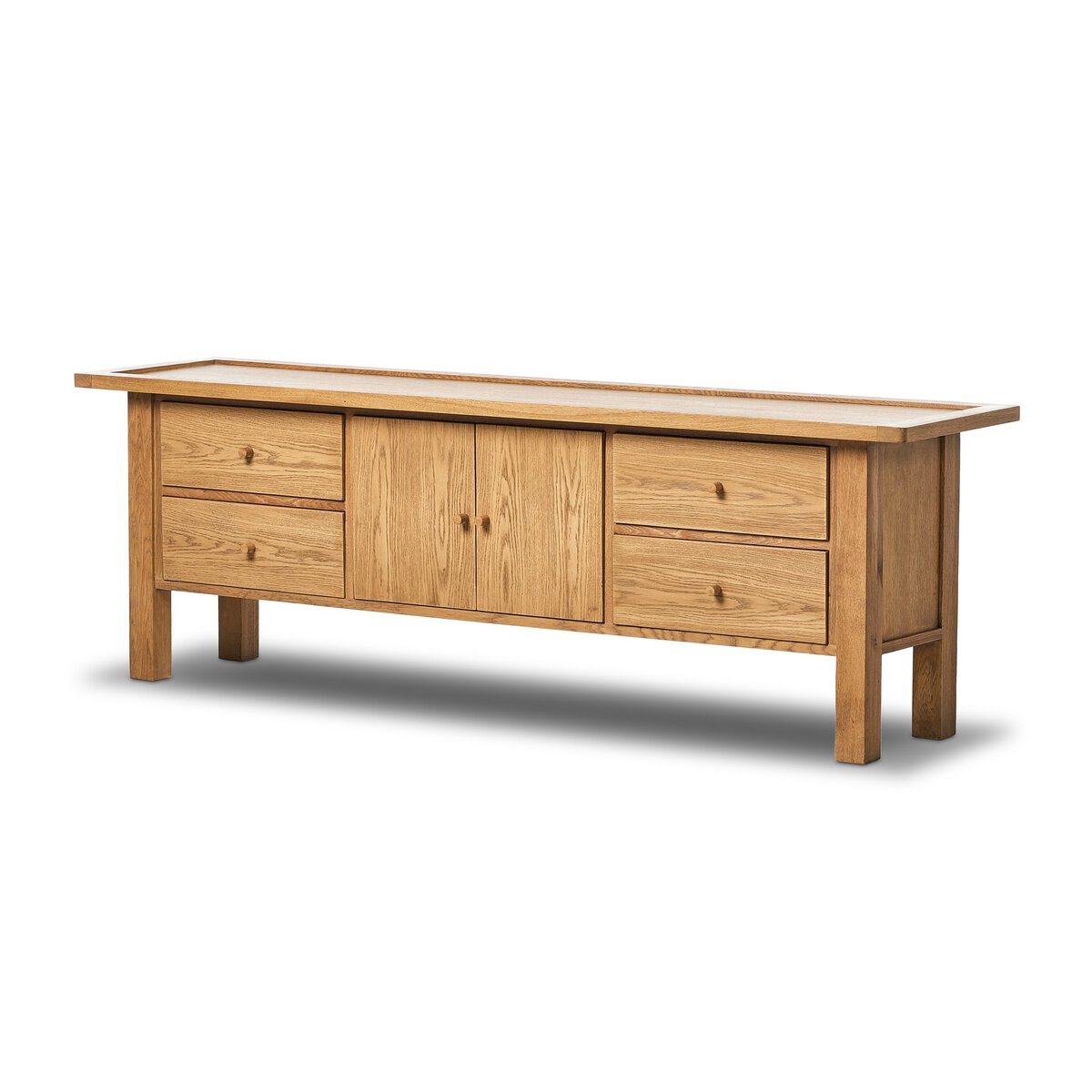 Magnus Media Console - Natural Light Oak