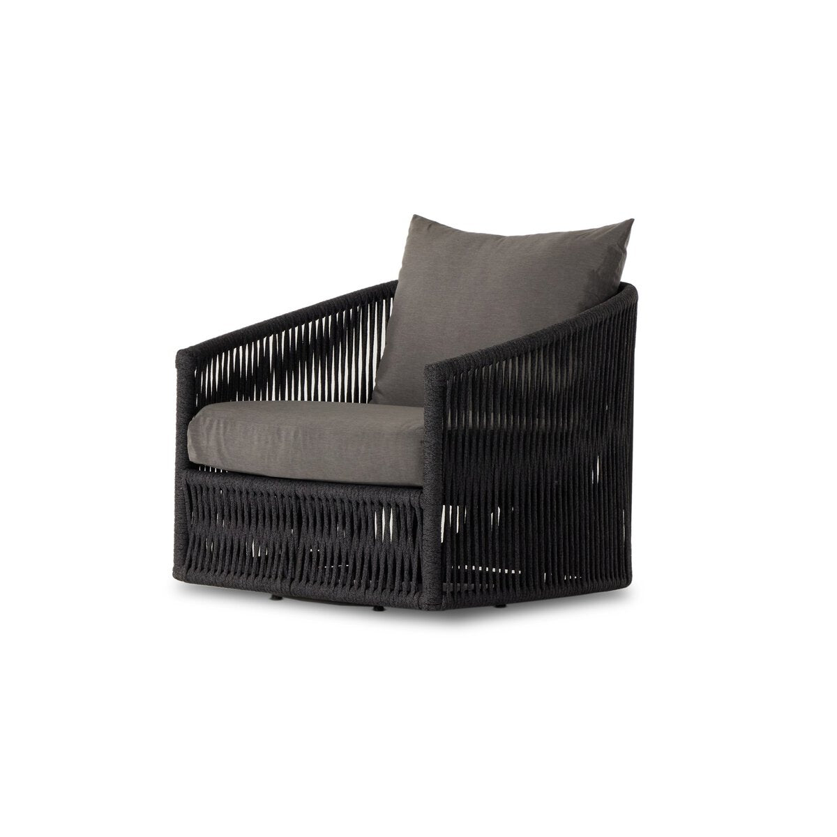 Percival Outdoor Swivel Chair - Venao Charcoal