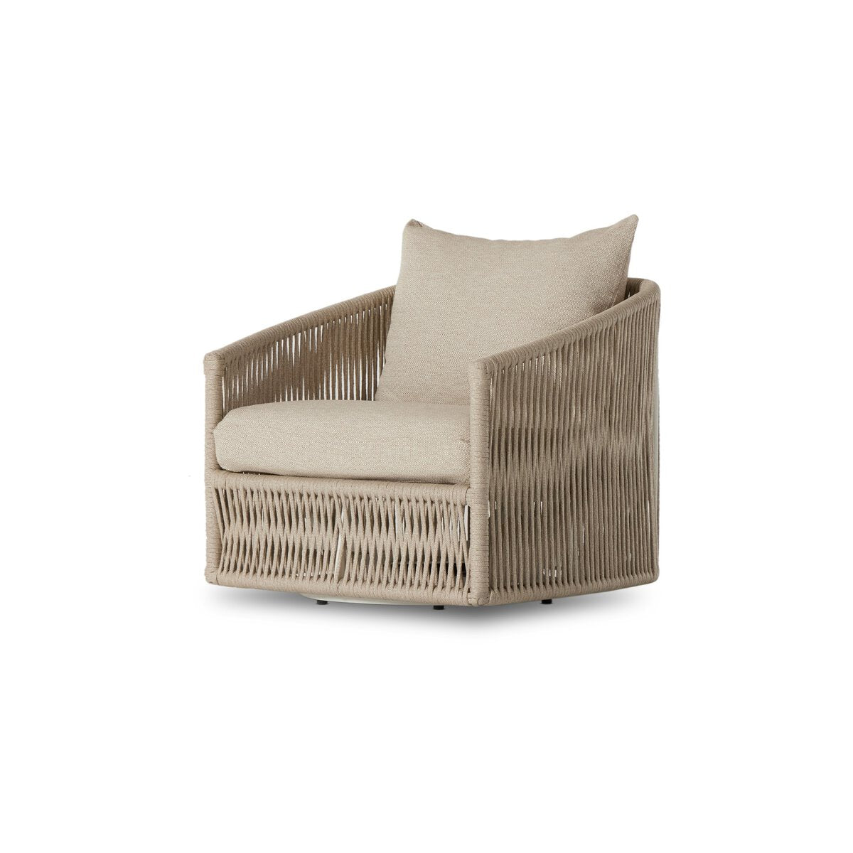 Percival Outdoor Swivel Chair - Venao Charcoal