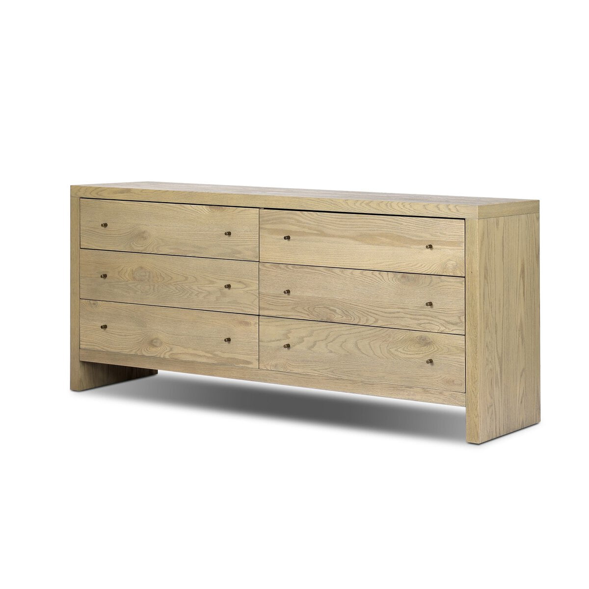 Theodric 6 Drawer Dresser - Sandy Oak Resawn