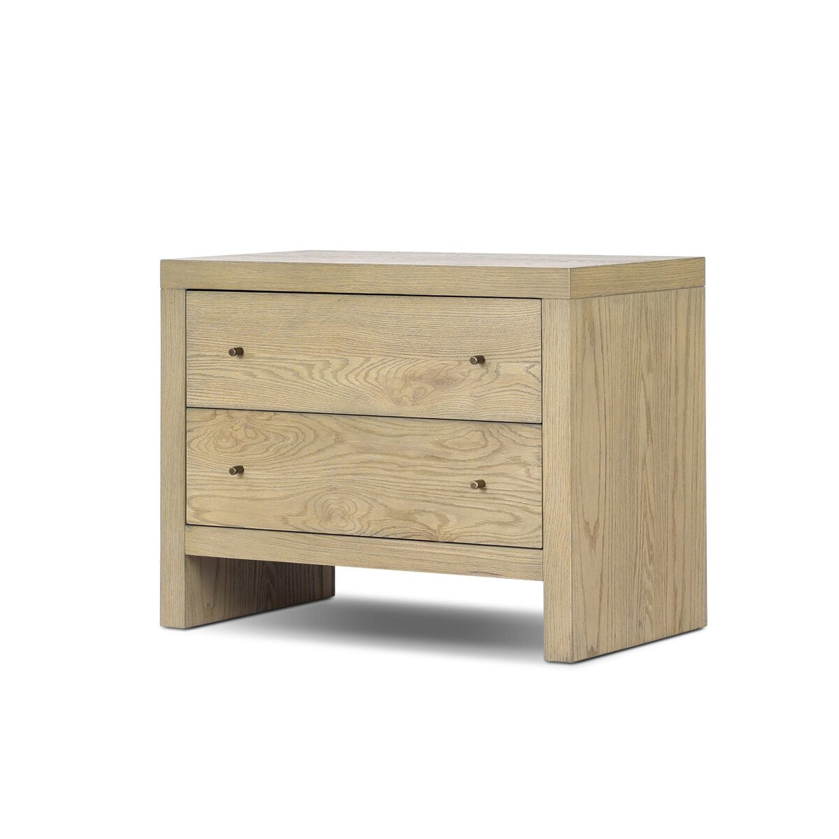 Tancred Charging Nightstand - Sandy Oak Resawn