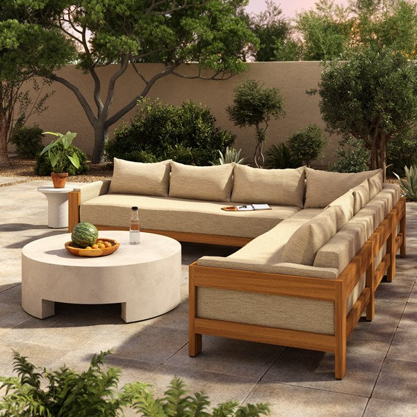 Caelum Outdoor 3Pc Sectional - Casa Cream