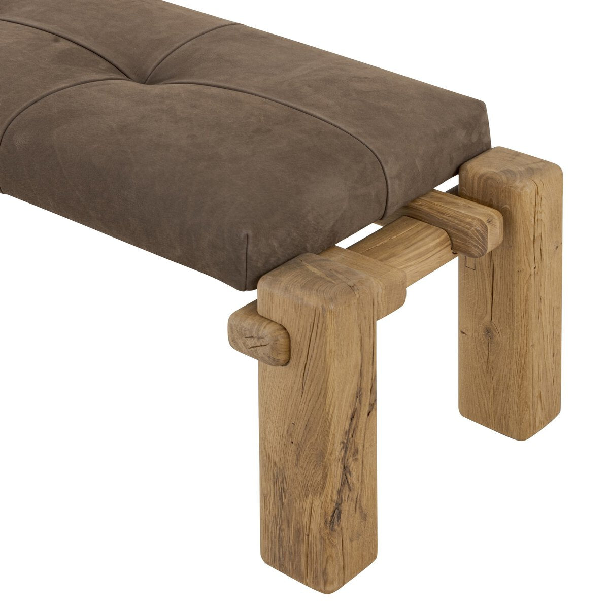 Merlric Accent Bench - Nubuck Cigar