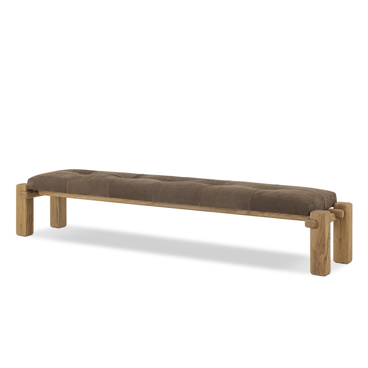 Merlric Accent Bench - Nubuck Cigar