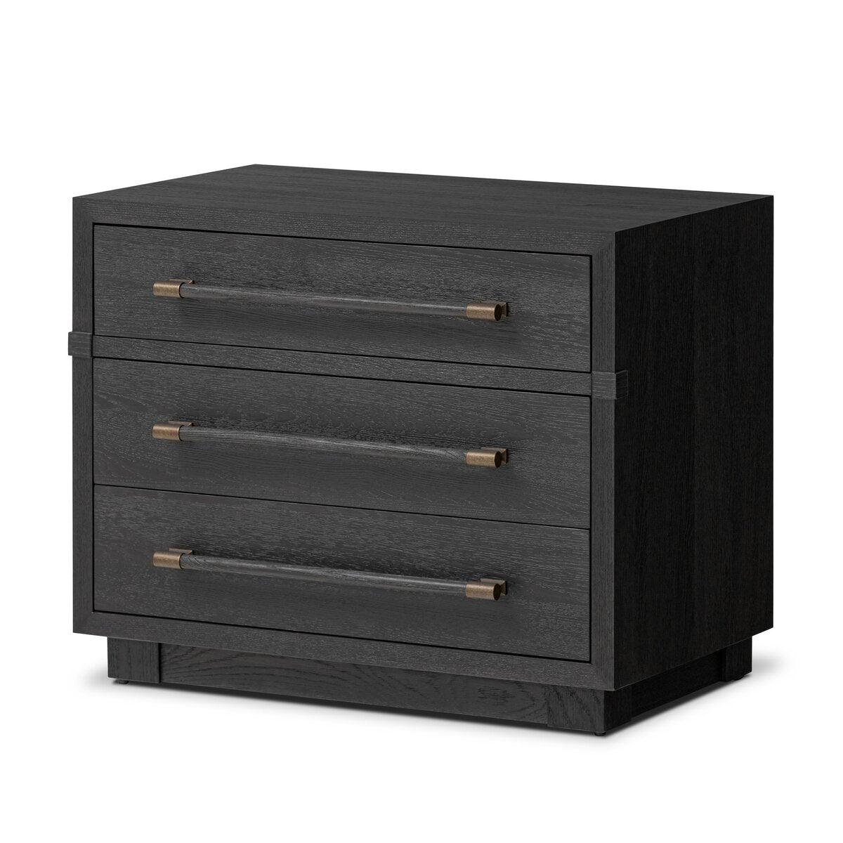 Aldwin Nightstand - Modern Black Ash