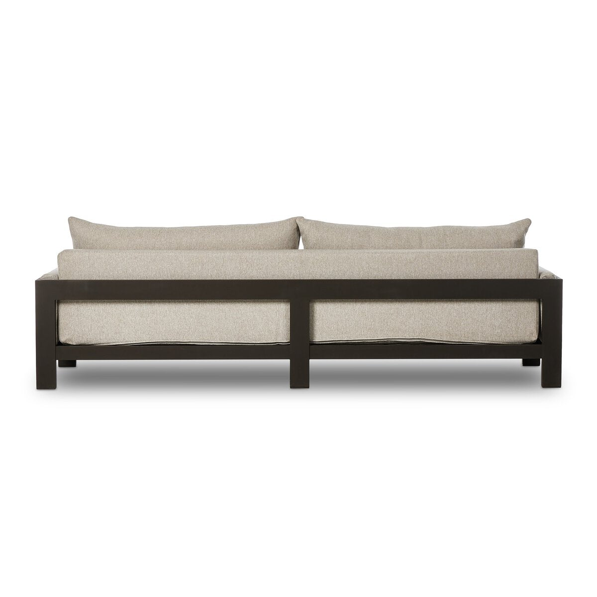 Cynric Outdoor Metal Sofa-106" - Concha Fog