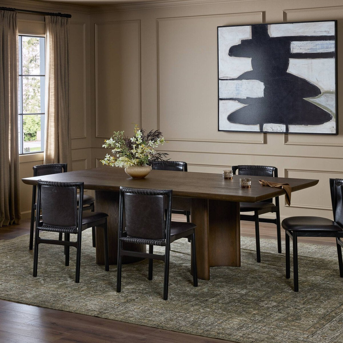 Cuthbert Dining Table-94" - Tobacco Oak