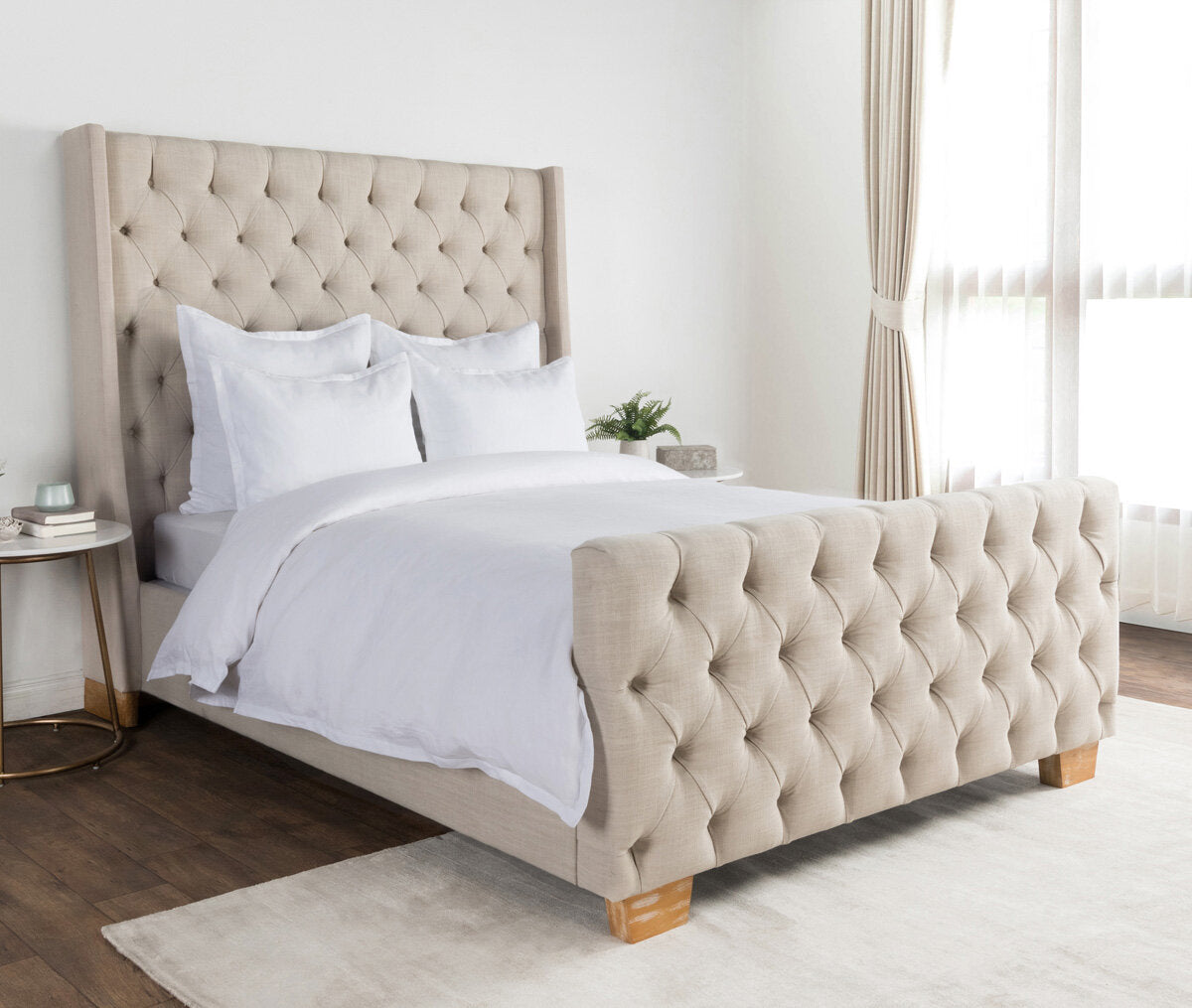 Aethelred White 3pc King Duvet Set