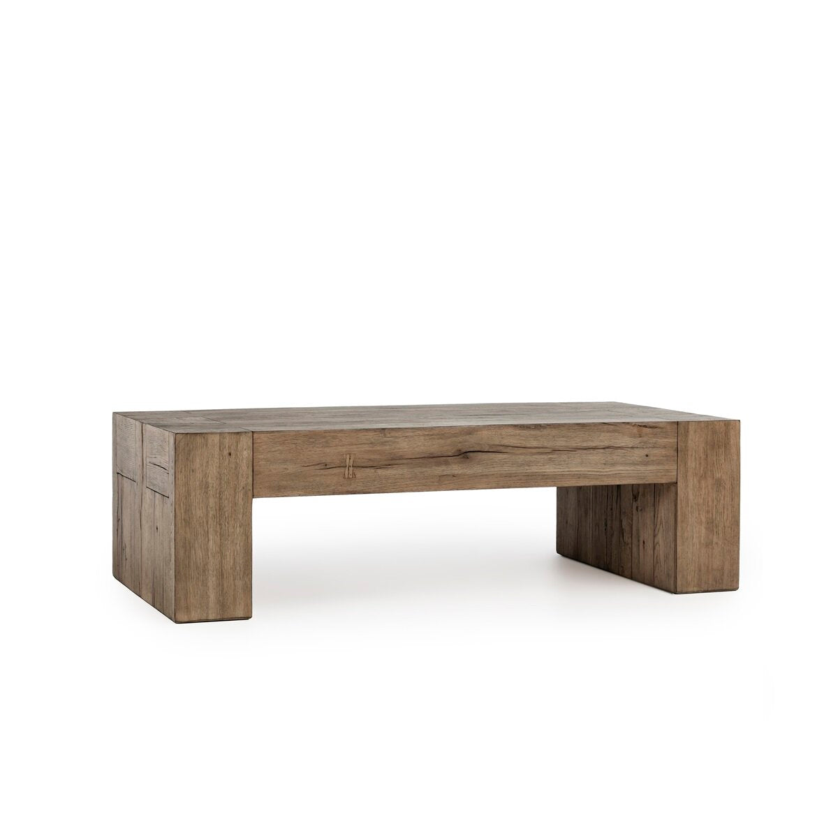 Baldric 60" Coffee Table Aged Cream