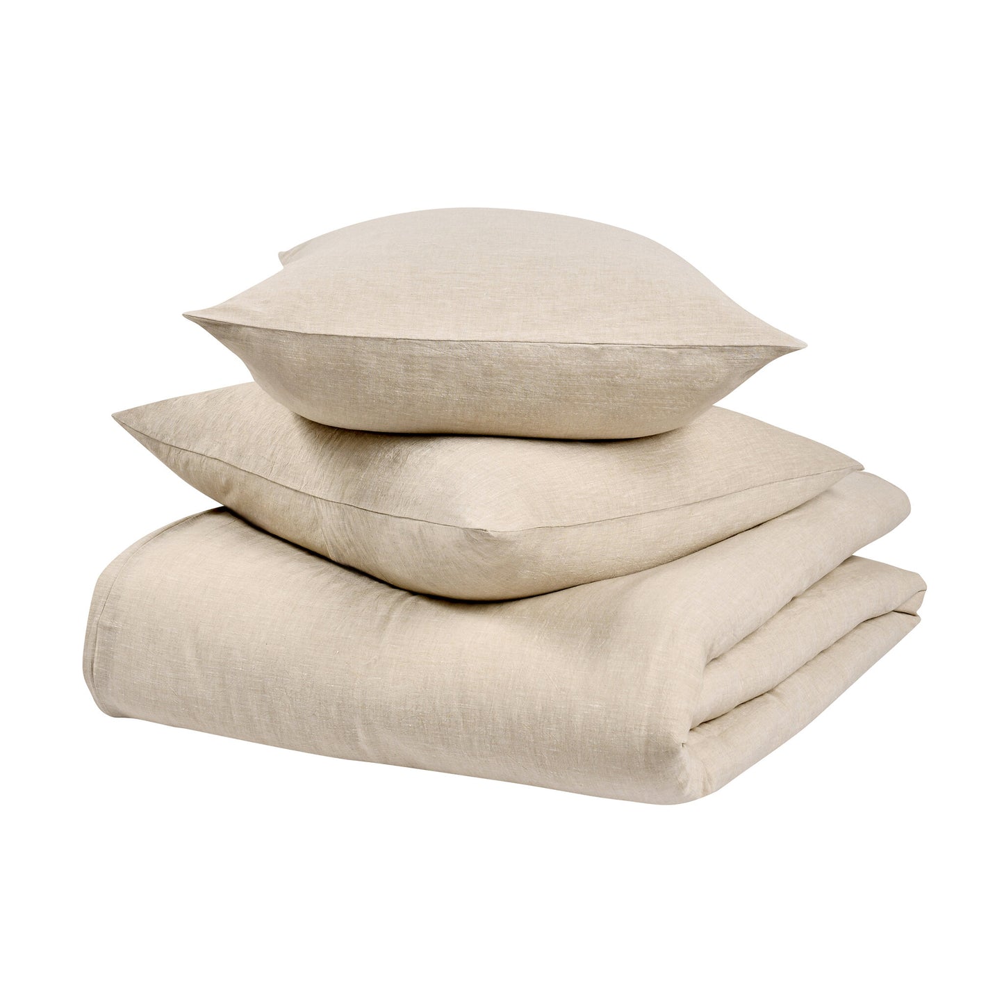 Jocelyn Natural Linen Cashmere 3pc King Duvet Set