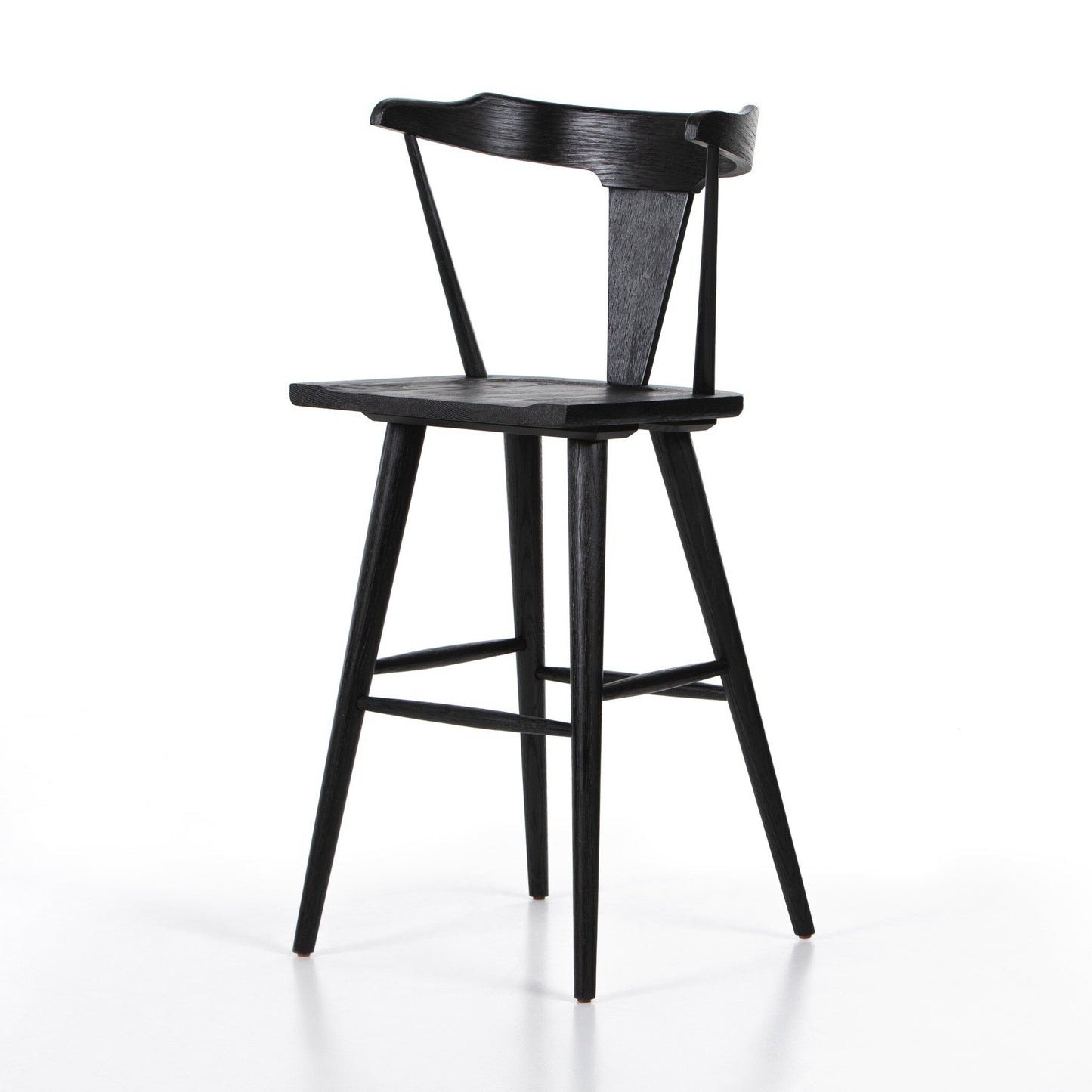 Roderick Bar + Counter Stool - Black Oak