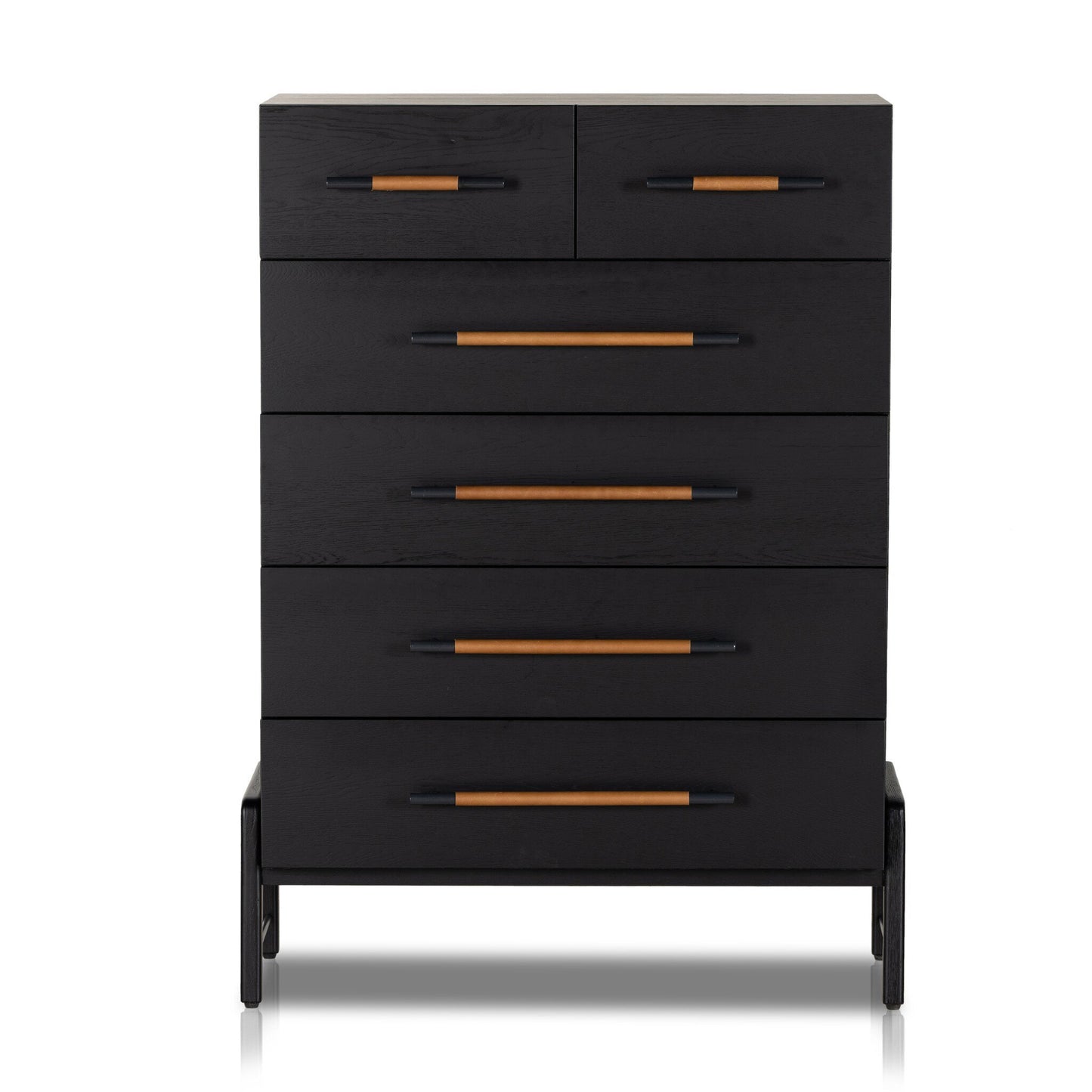 Rowan 6 Drawer Tall Dresser - Yucca Oak Veneer