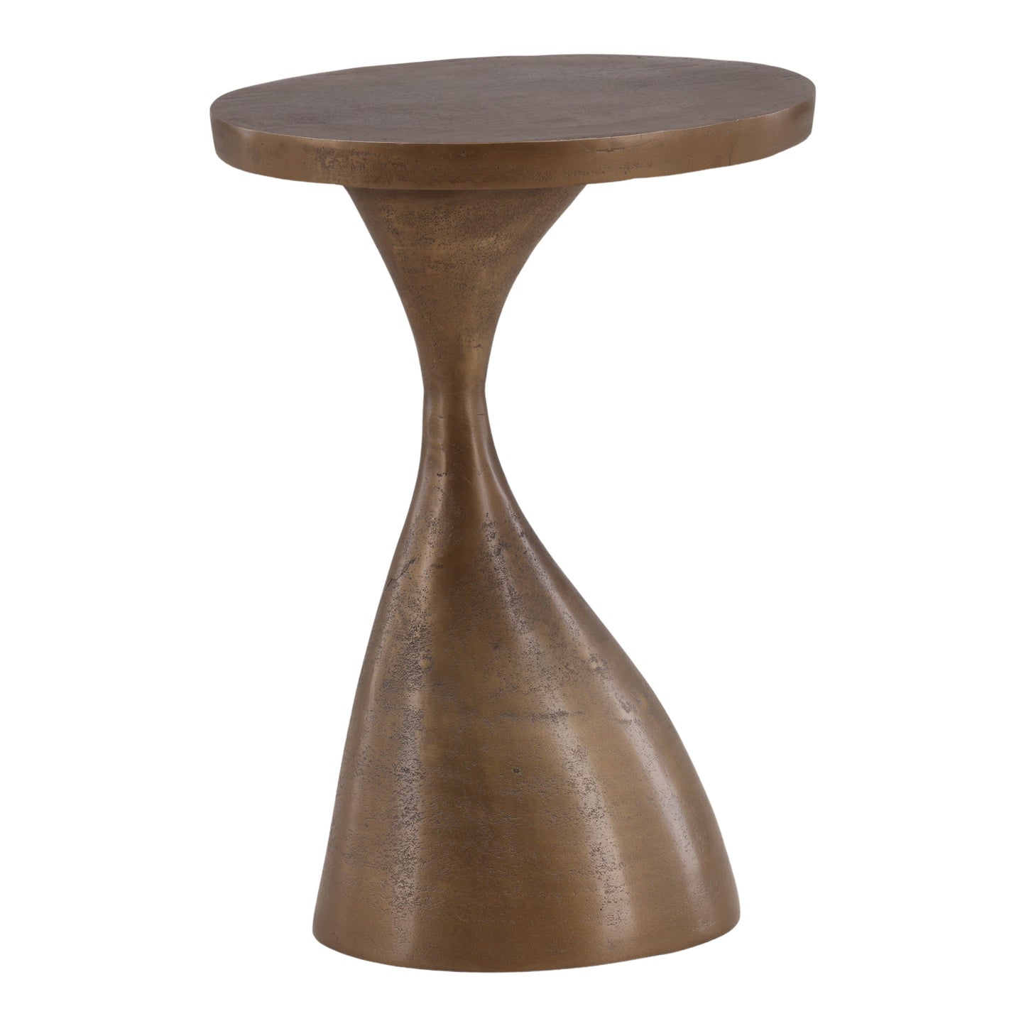 Norwood Side Table Antique Brass