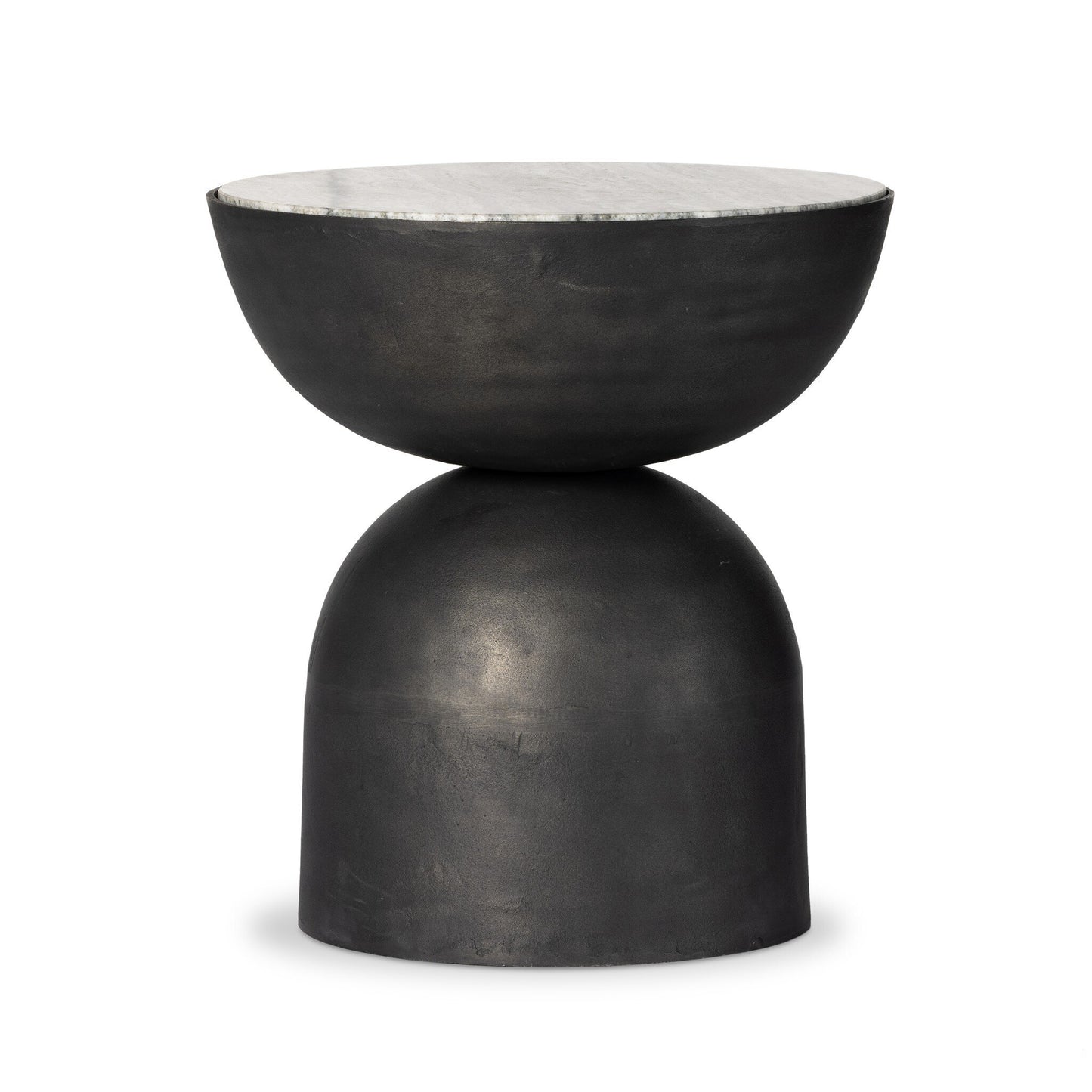 Cerdic End Table - Creamy Taupe Marble