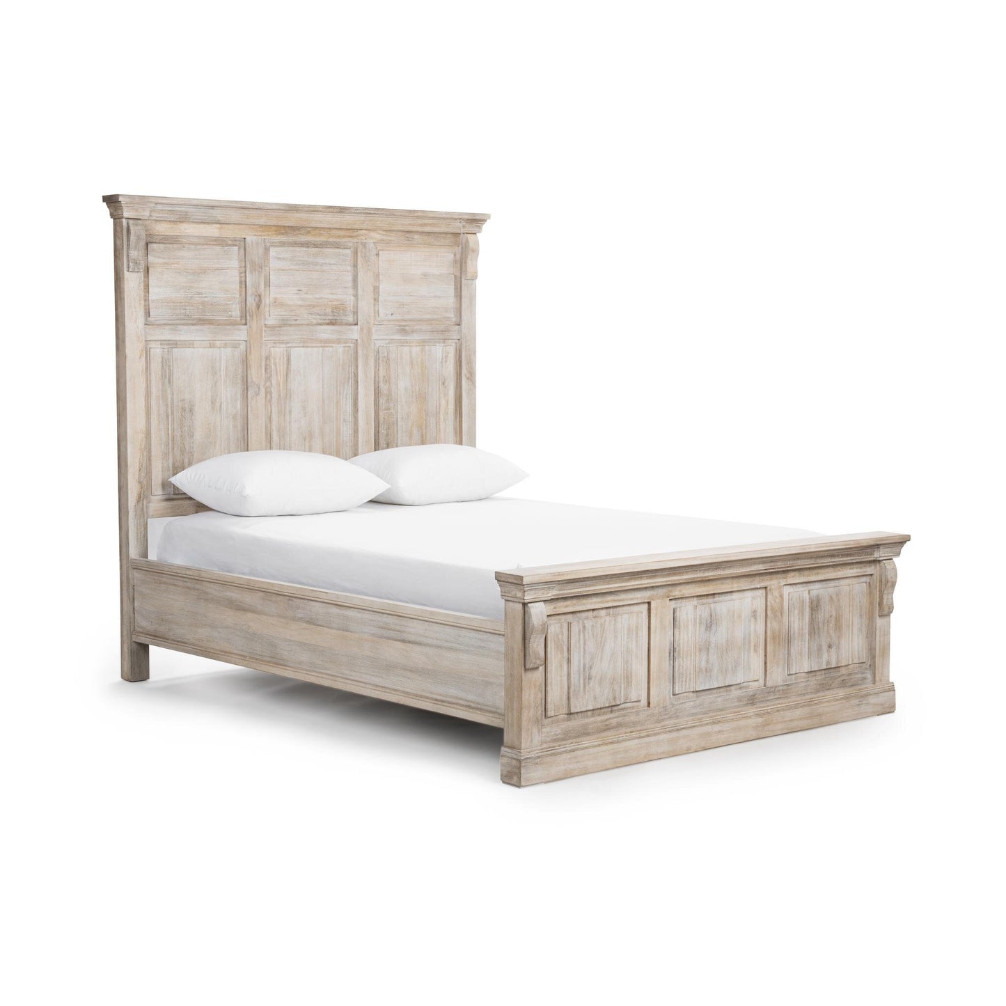 Aethelred Queen Bed Natural Cream Wash