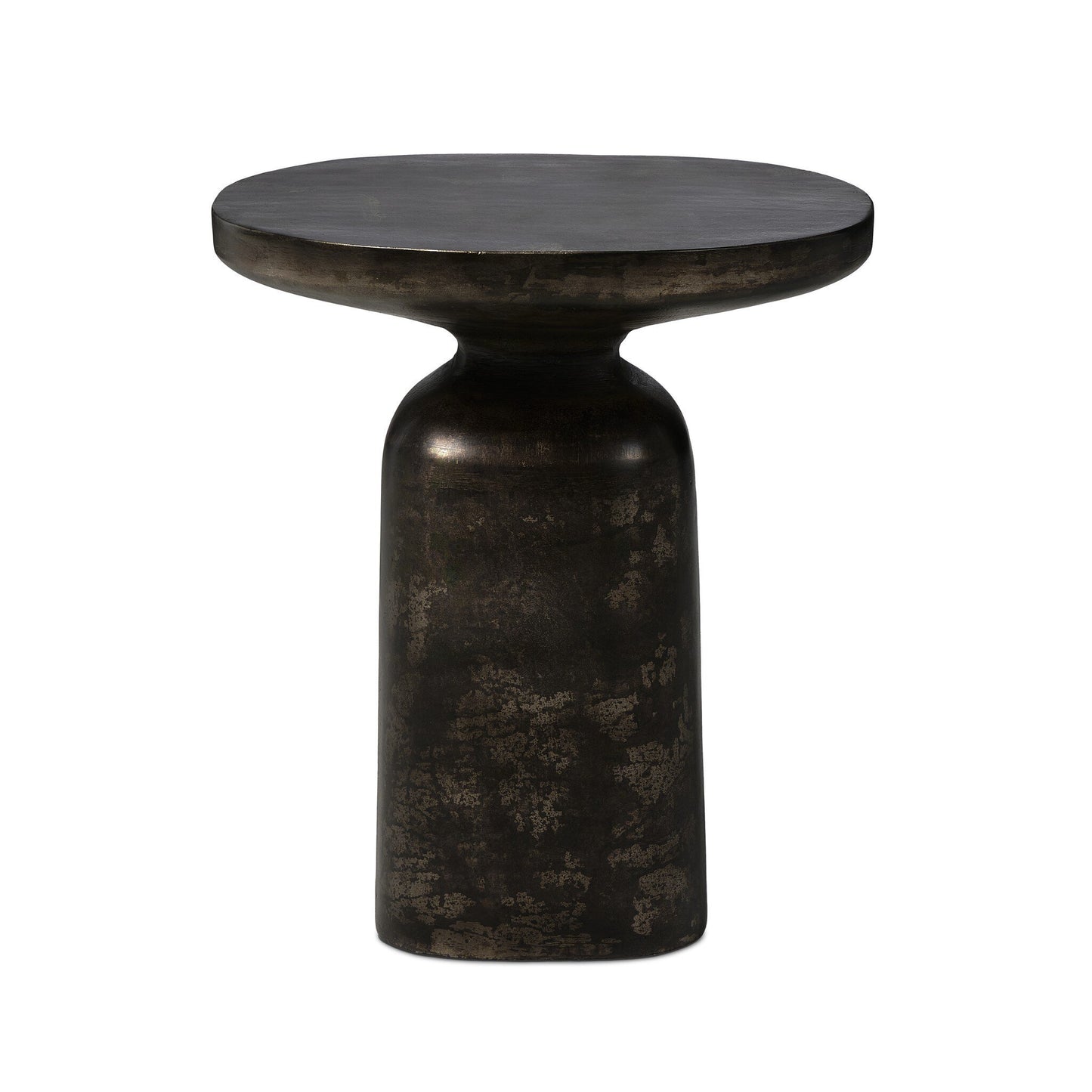 Oswald End Table - Distressed Bronze