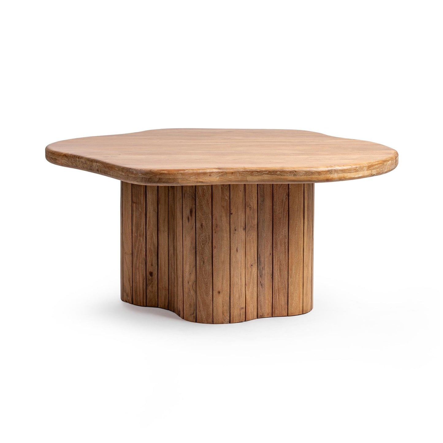 Aelfred 65" Free Form Dining Table Golden Wheat