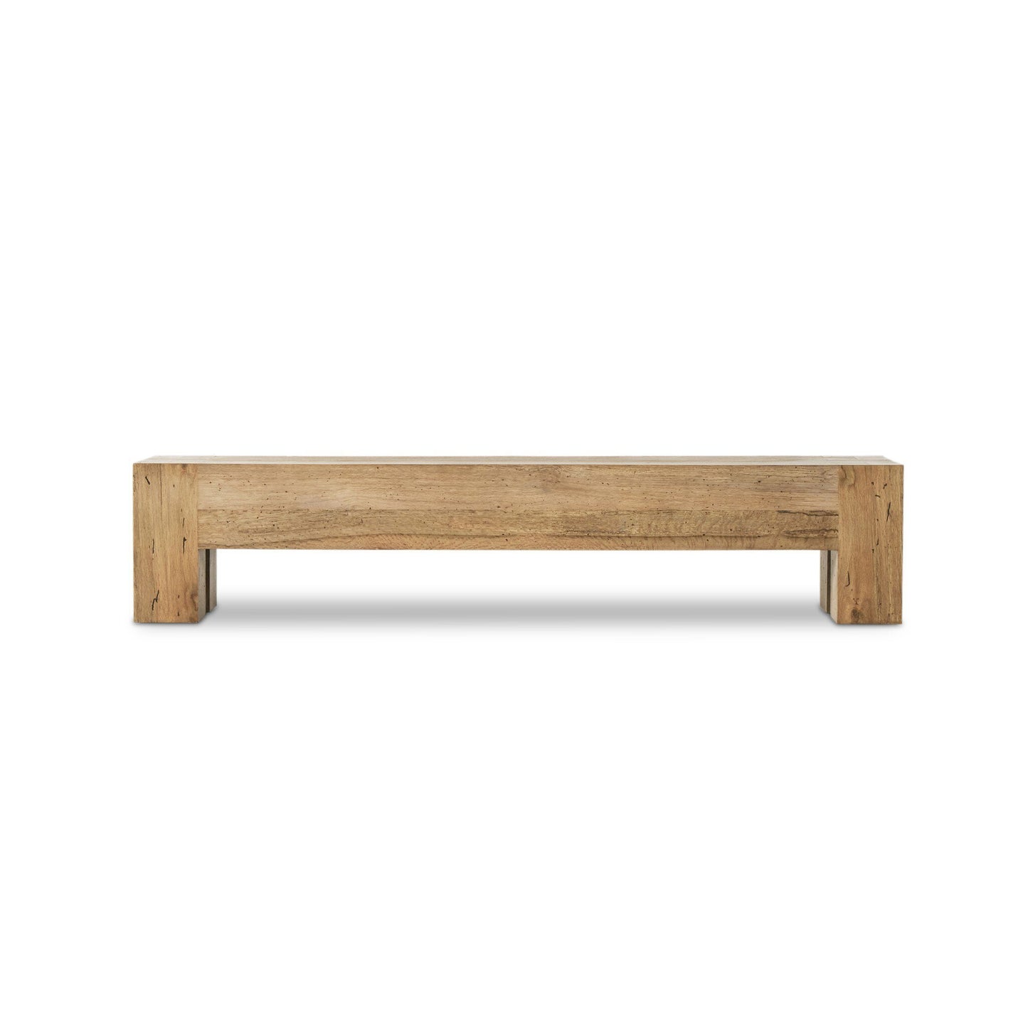 Aldwin Large Accent Bench - Rustic Wormwood Oak