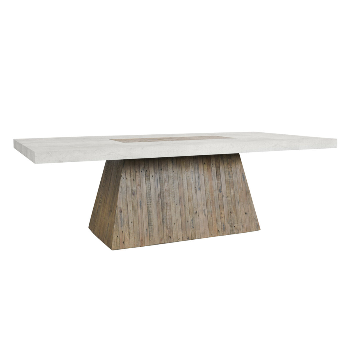 Godwin 94" Dining Table Natural/Antique White