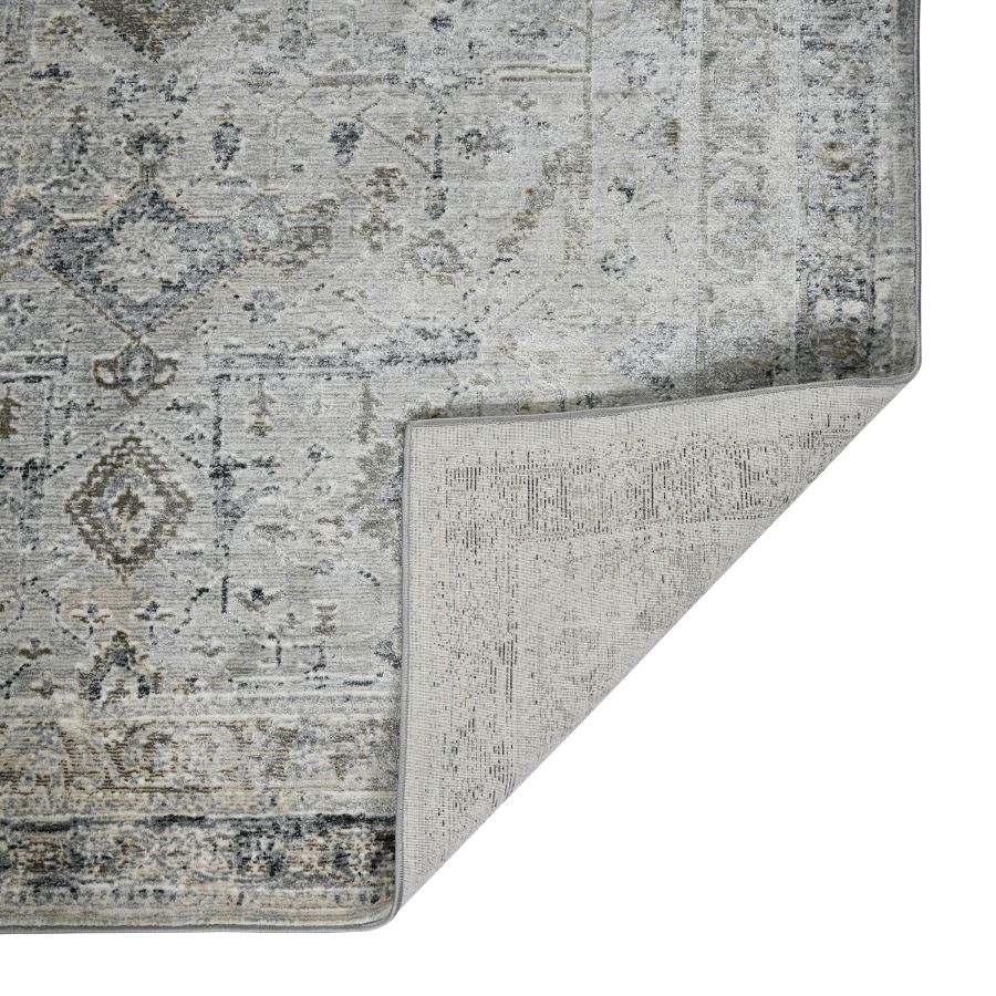 Fenric Cohaug Gray Polyester Blend Area Rug 7'10"x10'10"