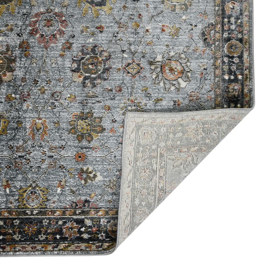 Fenric Larata Gray Polyester Blend Area Rug 9'3"x12'3"