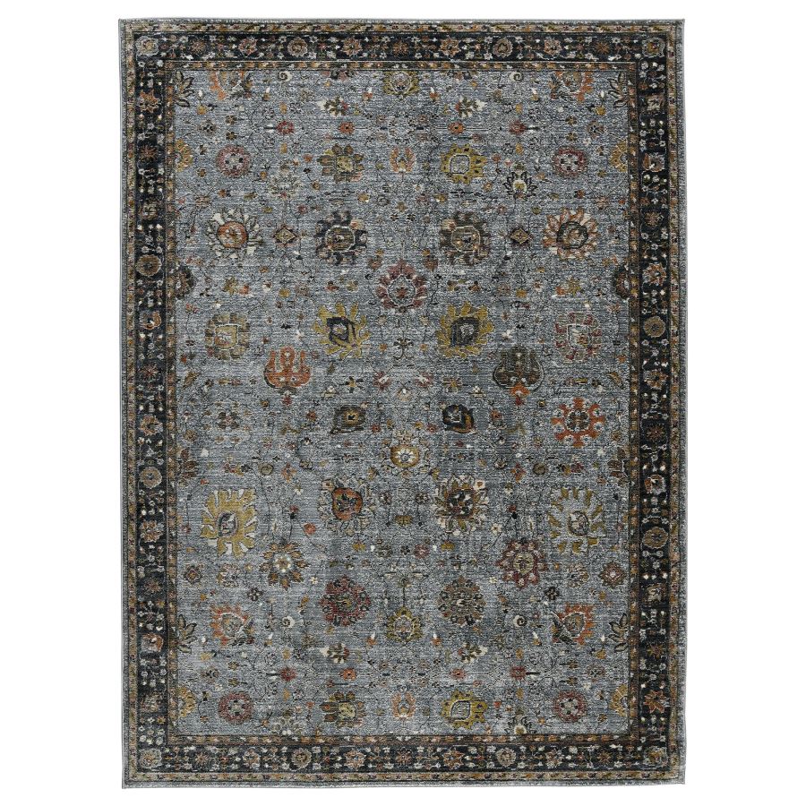 Fenric Larata Gray Polyester Blend Area Rug 9'3"x12'3"