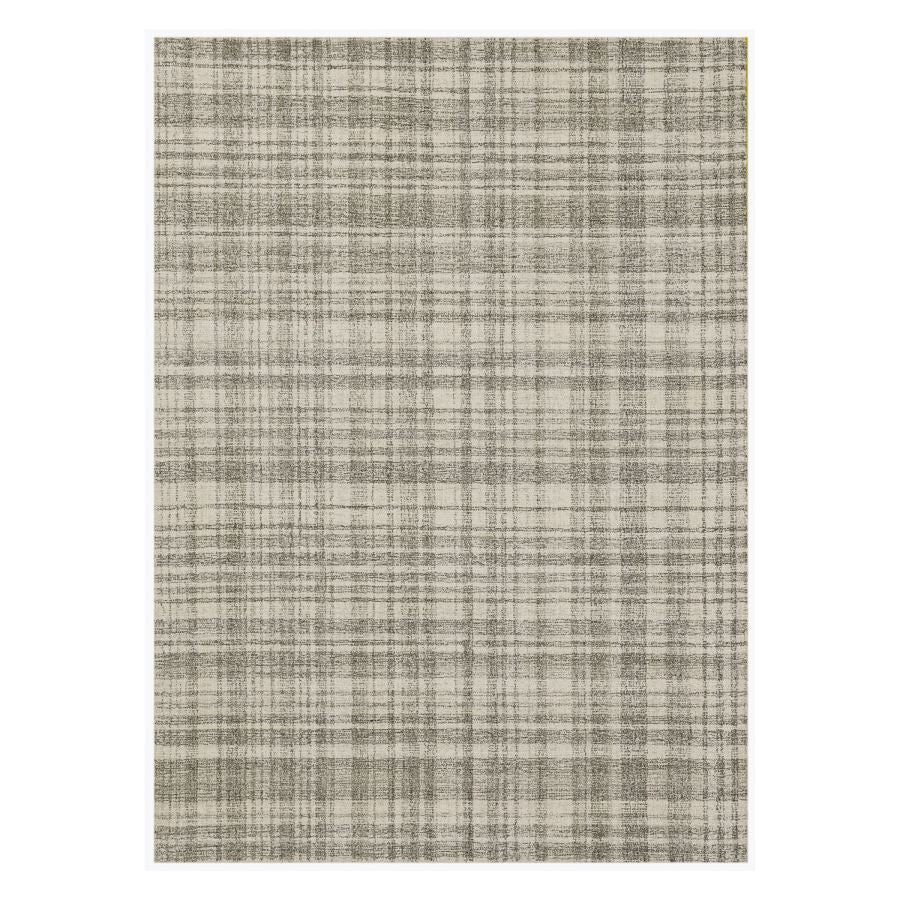 Leofwin Turlen Ivory Hand-Tufted Wool Area Rug 8'6"x11'6"