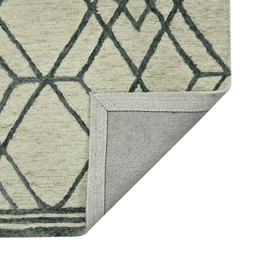 Valdric Duncan Ivory Hand-Hooked Wool Area Rug 9'x13'
