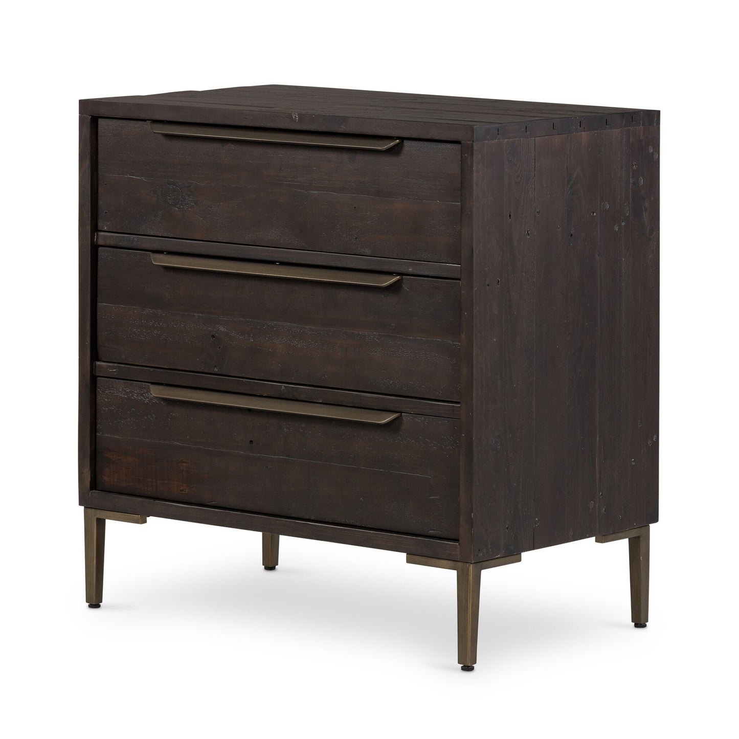 Wulfstan 3 Drawer Dresser - Dark Carbon