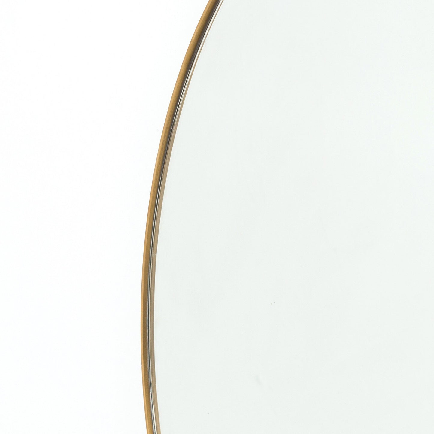Baldric Round Mirror - Polished Brass