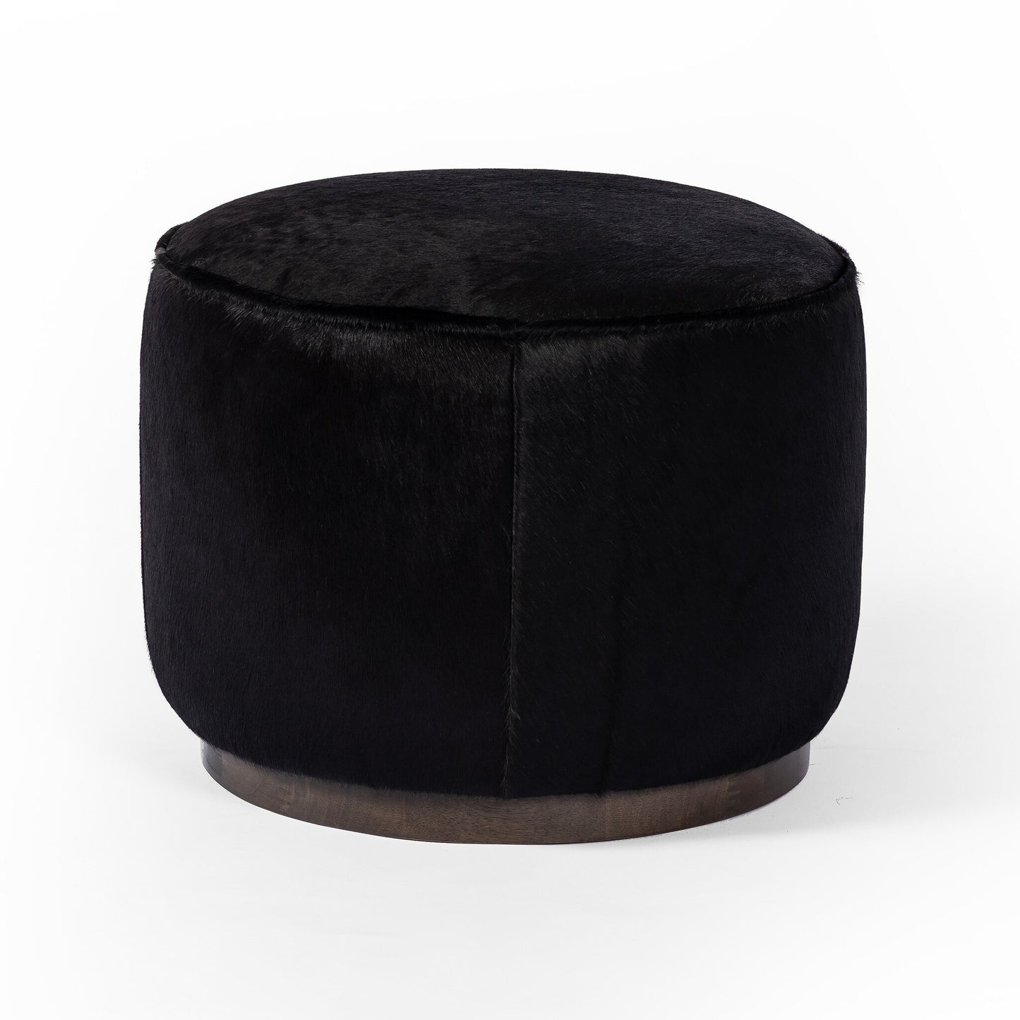 Stirling Round Ottoman - Harness Burlap