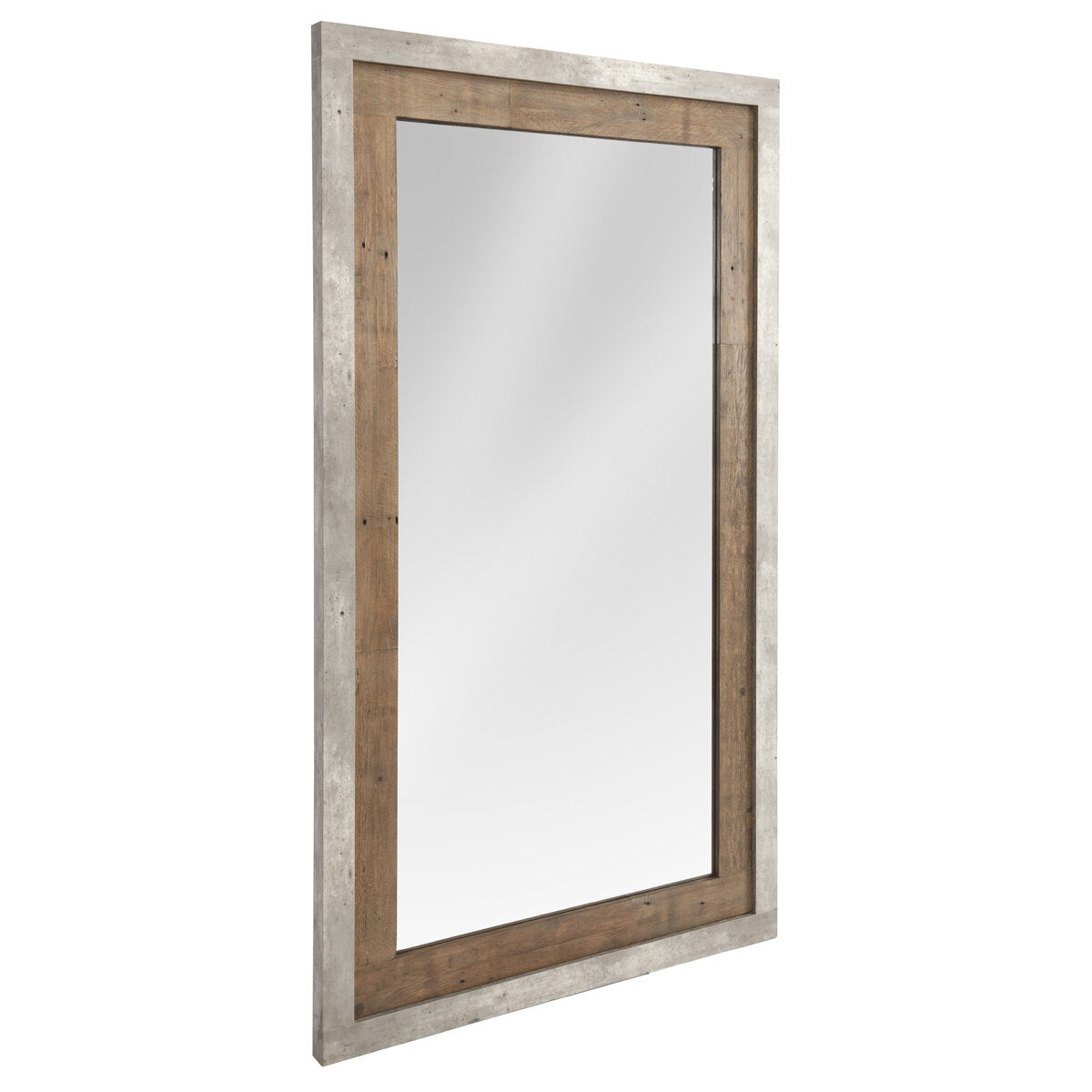 Cynric 90" Floor Mirror Weathered Cement