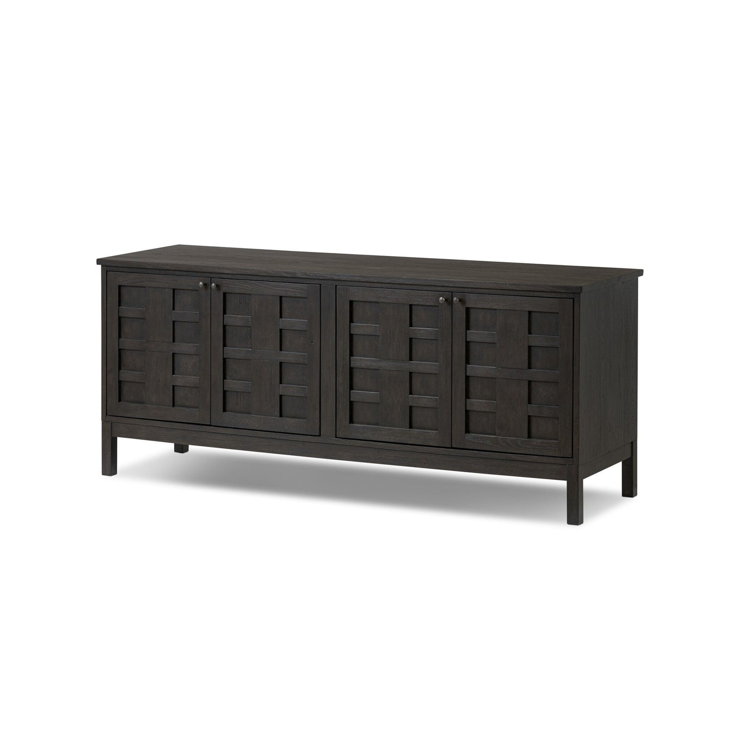 Aethelred Media Console - Aged Natural Oak Veneer